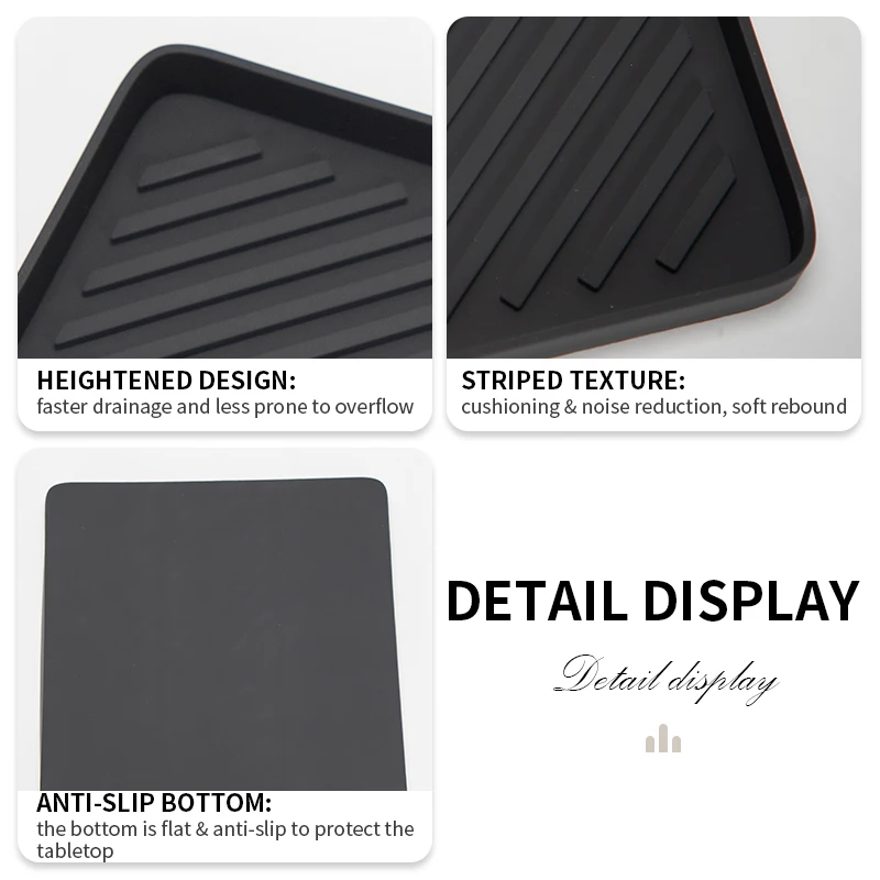 Термостойкий красочный кухонный большой нескользящий Силиконовый коврик для посуды быстросушительный