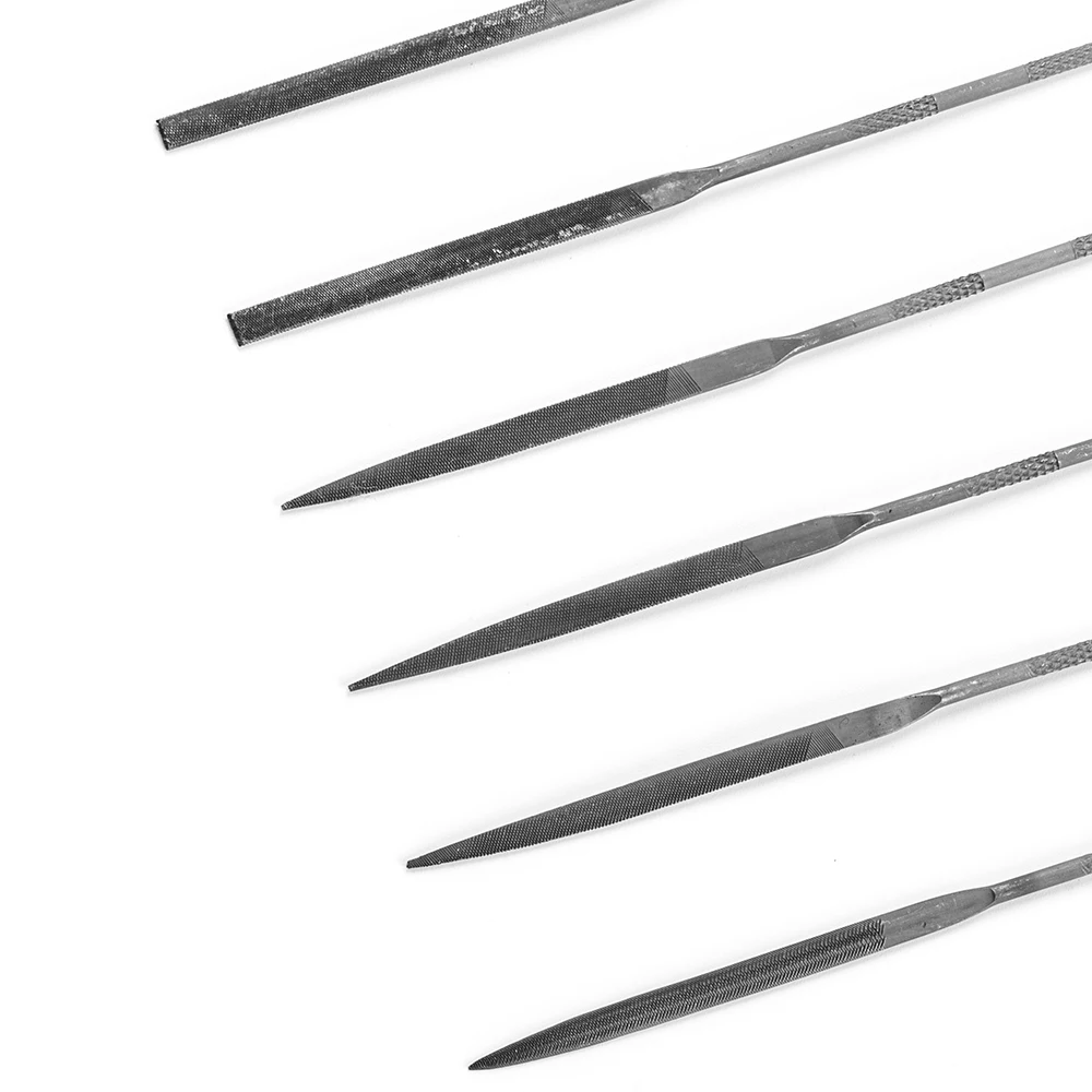 12 шт. в упаковке GCr15 сталь 3mmX140mm точность деревообрабатывающий ювелирных изделий ручной инструмент Мини Алмазный Набор надфилей