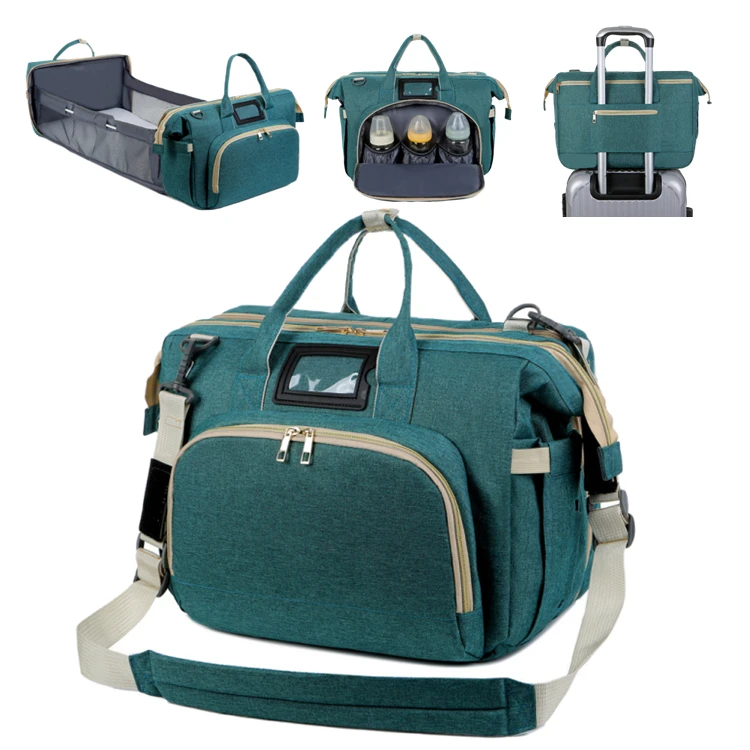 Nursing Mummy Maternity Nappy Pink Gray Large Capacity Baby Changing bed Mummy Bag