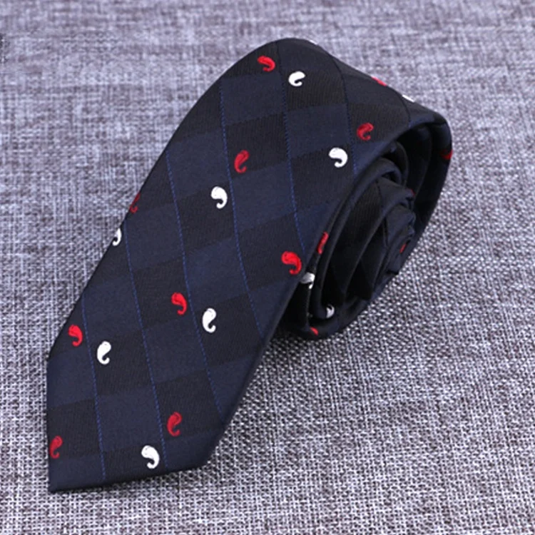 Factory directly wholesale high quality 6cm korea necktie men tie japanese microfiber neckties polyester ties