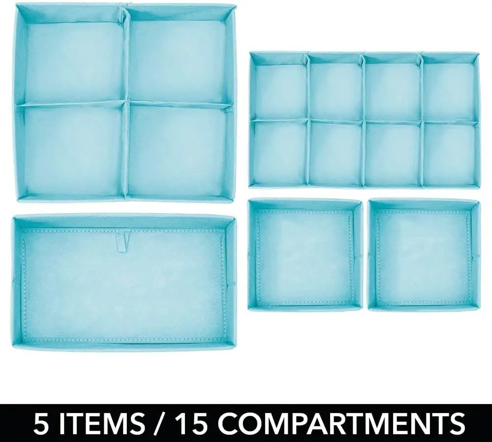 Closet Organizer Bin Soft Fabric Dresser Drawer Underwear Storage Drawer Divider Storage Organizers