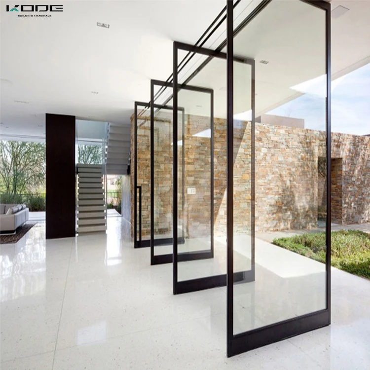  Cheap price aluminum accordion corner bi folding doors open style