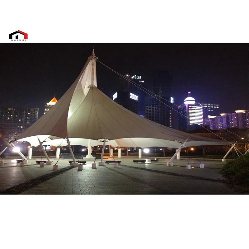 Водонепроницаемая наружная ПВХ мембранная структура архитектура мембранный навес палатка для автомобилей