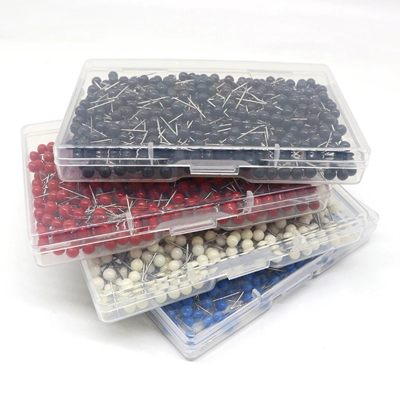 300 pieces/box color pin 4*0.6*15mm pearl needle office stationery Earth pin pin fishing gear