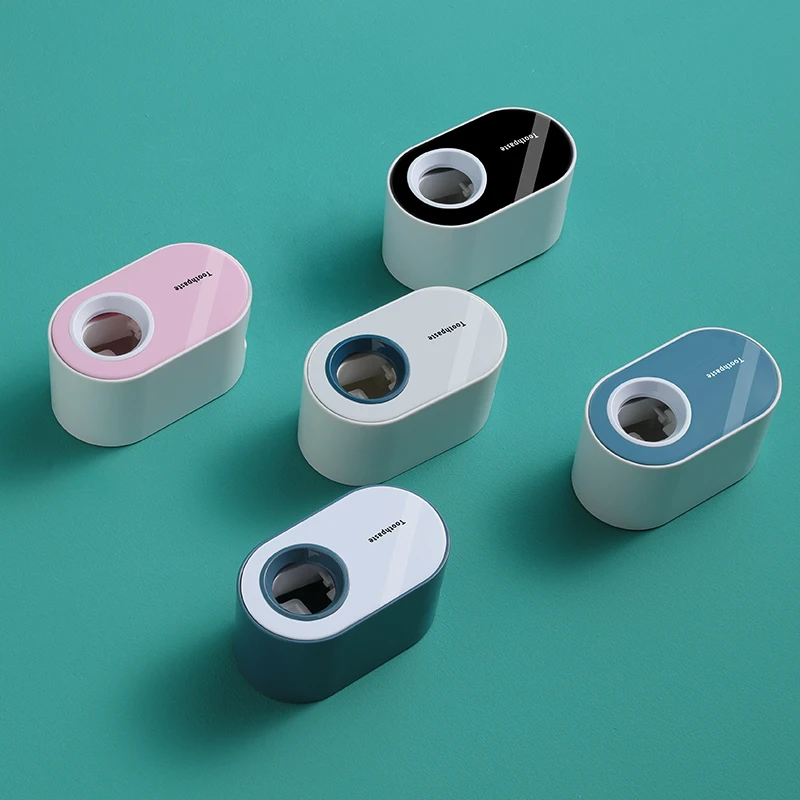 Factory Direct Glossy Wall-mounted Automatic Dustproof Toothpaste Device Tothpaste Squeezer