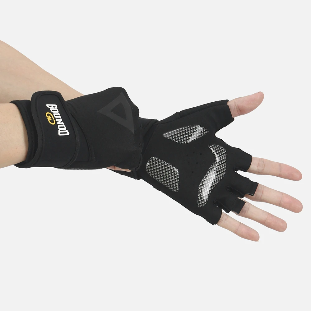 Weightlifting Customized Gloves for Men Bicycle Bodybuilding Workout with Wrist Bands Gym Fitness Gloves