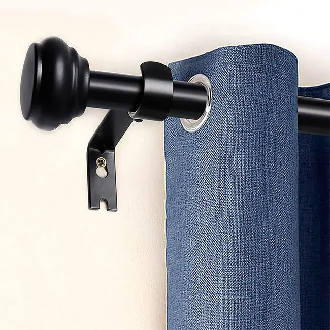 Factory Professional Custom Heavy Duty Metal Curtain Rods Modern Decorative Suitable For Home Windows