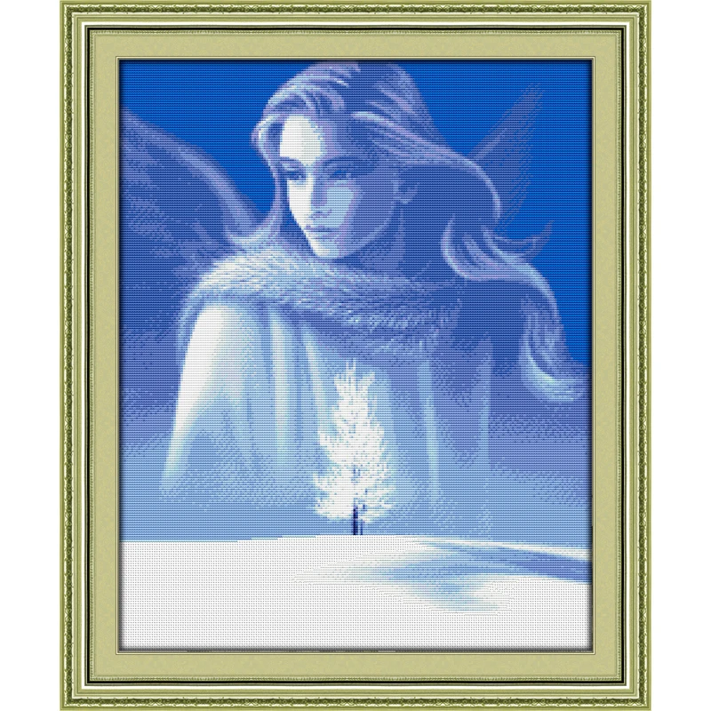 Romantic Story Science Fiction Snow Beauty Painting Embroidery Art DIY Cross Stitch Needlework Counted Cross-Stitching Sets aida