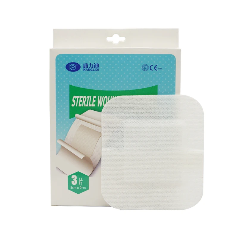 medical sterile adhesive wound dressing non stick island pad nonwoven wound dressing 6*7CM island dressing wound plaster
