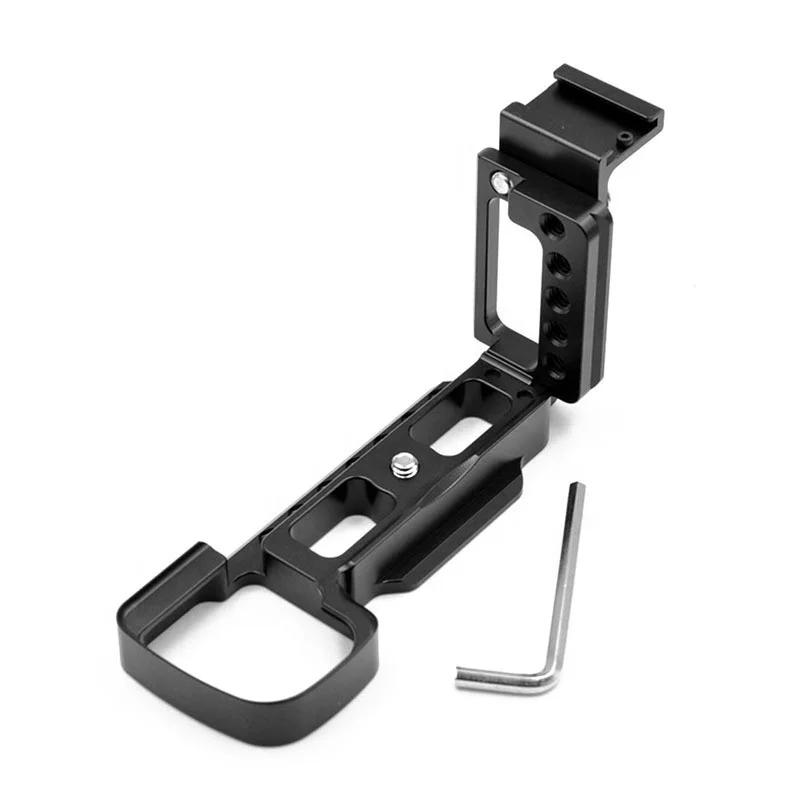 
Camera Quick Release L Plate Hand Grip Adapter with hot shoe for Sony A6400 SLR Camera Bracket 