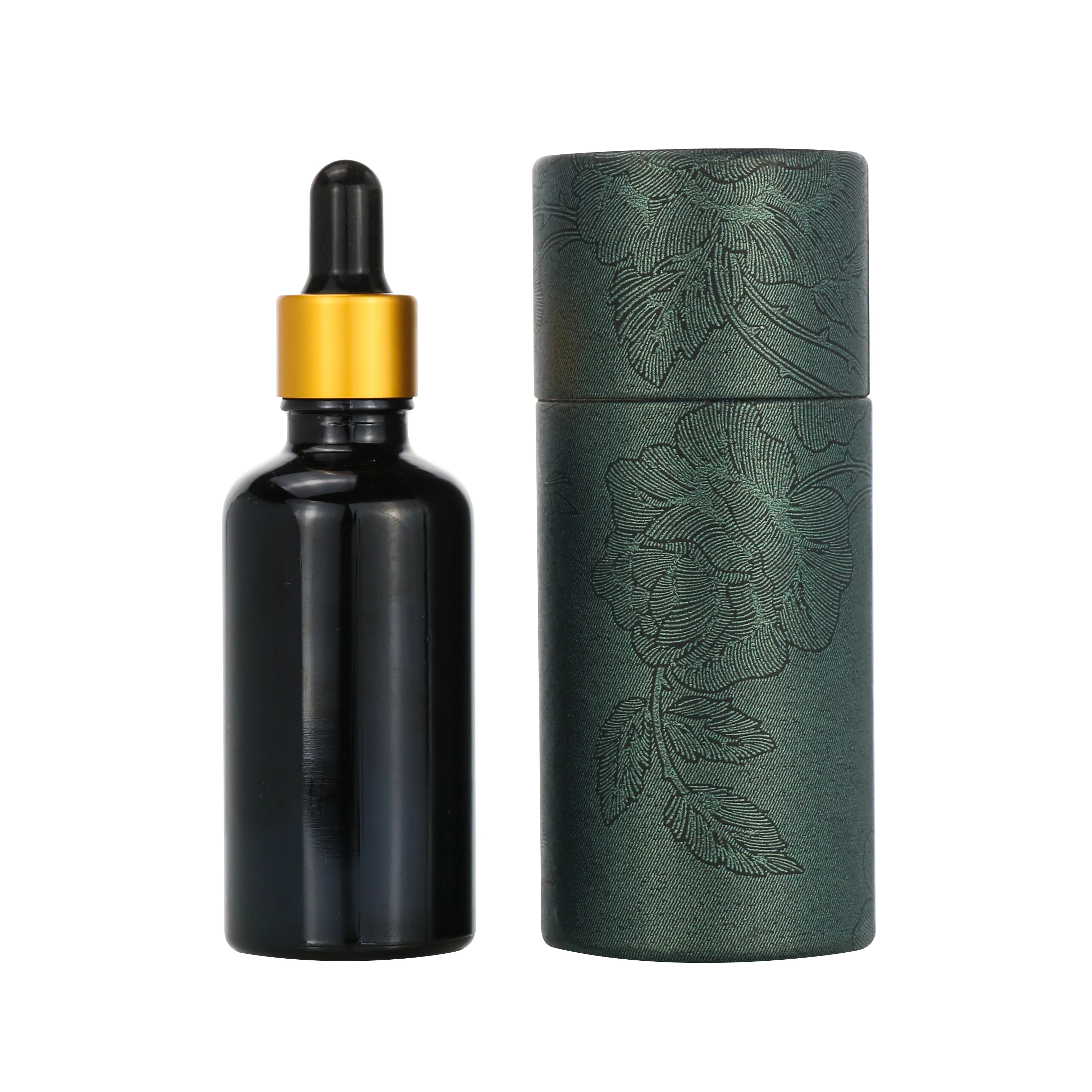 Wholesale Luxury Cylinder Paperboard Tube Packaging Paper Cosmetic Canister Cylinder Packaging Box