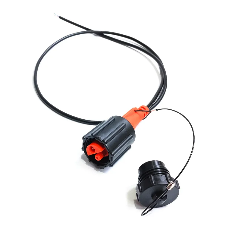 China factory price KCK Screw Fit Male Connector with leader in cable 1 meter geophone 408 connector