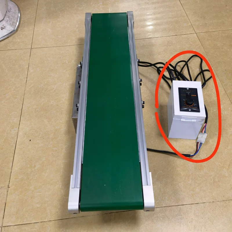 Mini-conveyor belt mini-punch press automatic matching mini-assembly line aluminum plate tabletop conveyor