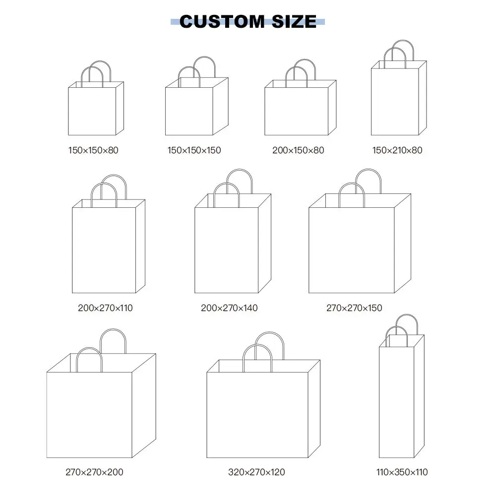 Custom Printed Luxury Reusable Small Paper Wedding Gift Packaging Bag Thank You Carrier Paper Bag With Bow