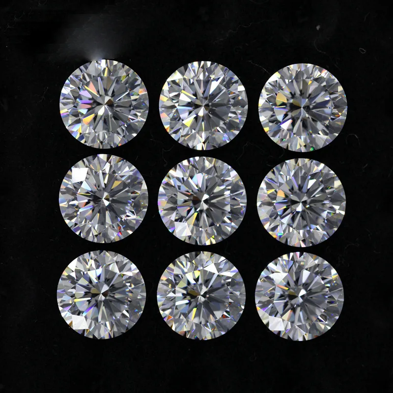 high quality 100% natural diamond  0.3-5 Carat  GIA Certified White Round Diamonds D color10