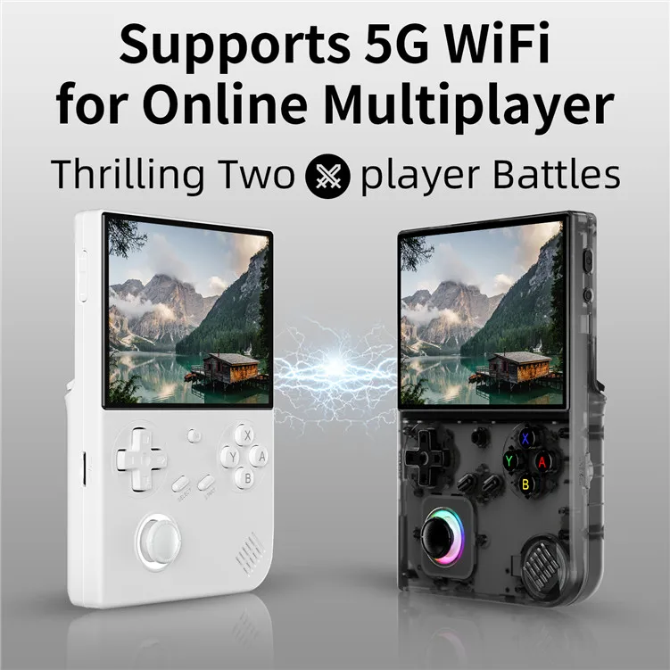 ANBERNIC RG40XXV Handheld Game Console Wireless WIFI Multimedia MP4 Video Player Connected to TV PC Play Games