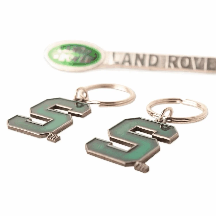 Key Chains Wholesale 3D Shape Letters Number Word Logo Custom Metal Keychains for Promotion and Gift