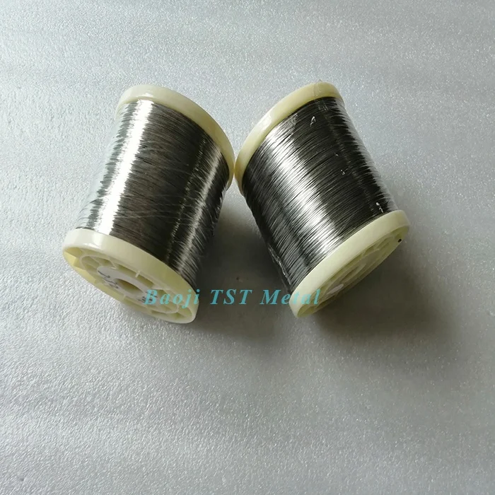 Bright surface titanium wires