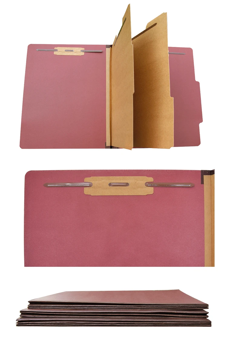 Light Brown Fasteners Letter Size 100-Pack Manila File Folders