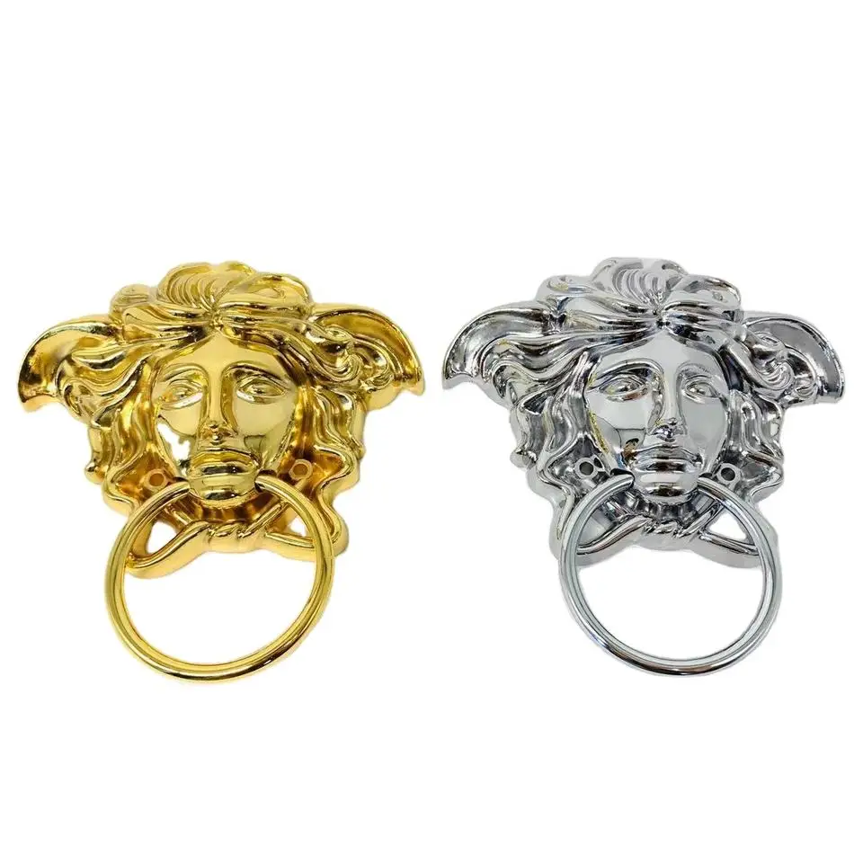 HUAWEI Furniture Hardware Classic Antique Dining Chair Door Knocker Dresser Wardrobe Cabinet Medusa Head Metal Ring Handle