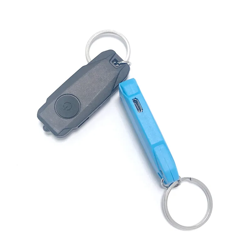 Cheap Led Flashlight Mini Key Light Keytag Lamp Keyring Portable Pocket USB Rechargeable Small Flat UV Keychain Torch