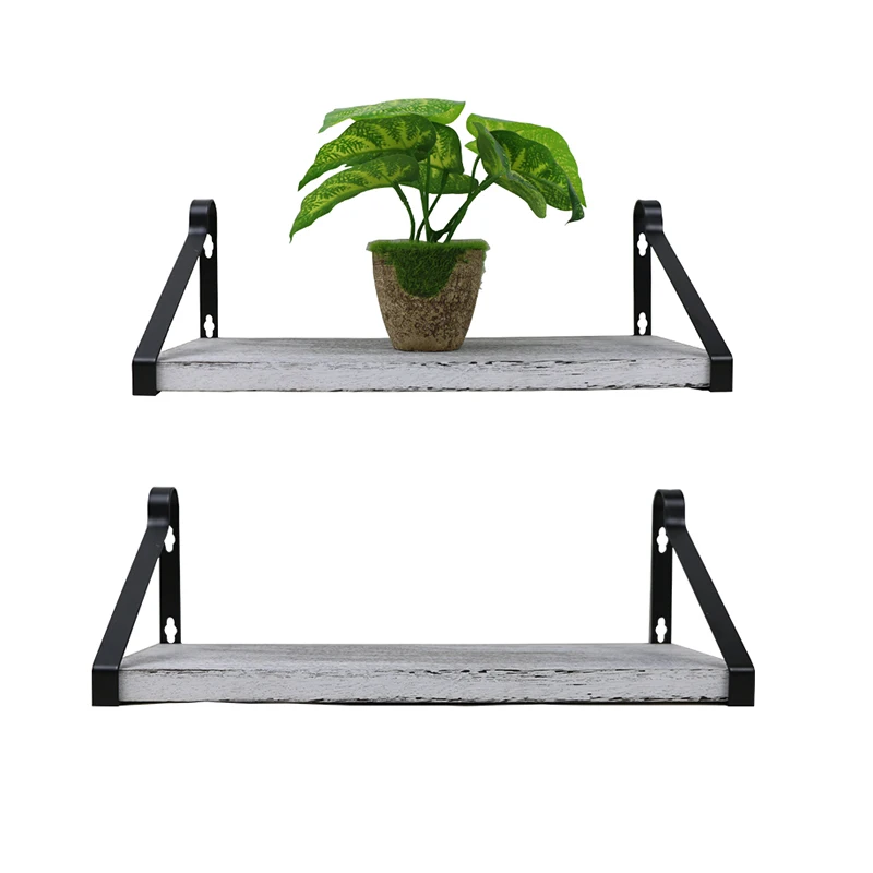 Floating Shelves Wall Mounted Wood Storage Set hanging shelf for Frames Collectibles Decorative Items