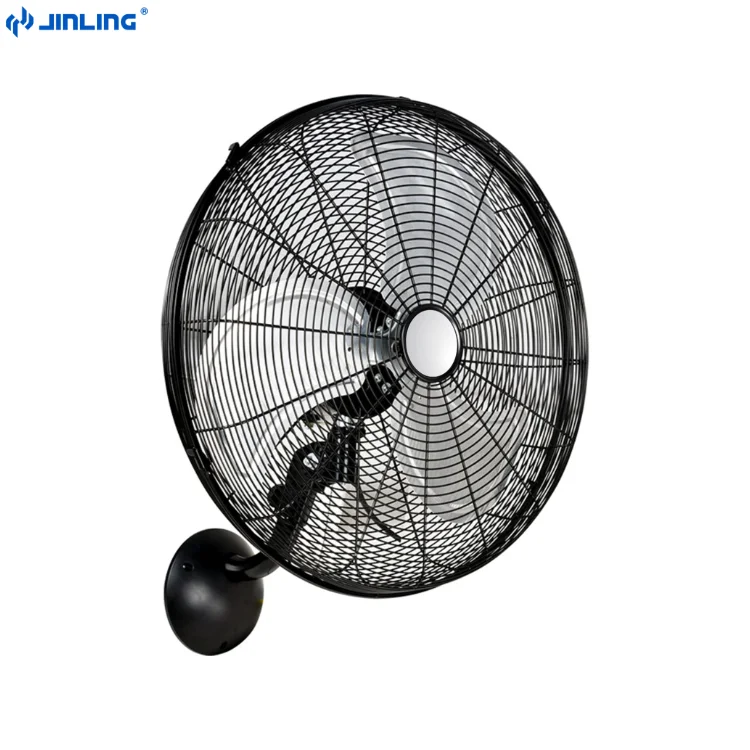 JINLING Powerful Wall Fan High Velocity Cooling Electric Industrial Wall Mounted Fan