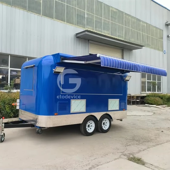 Коммерческий используемый Большой Космический трейлер для еды уличный мобильный ресторан бар грузовик