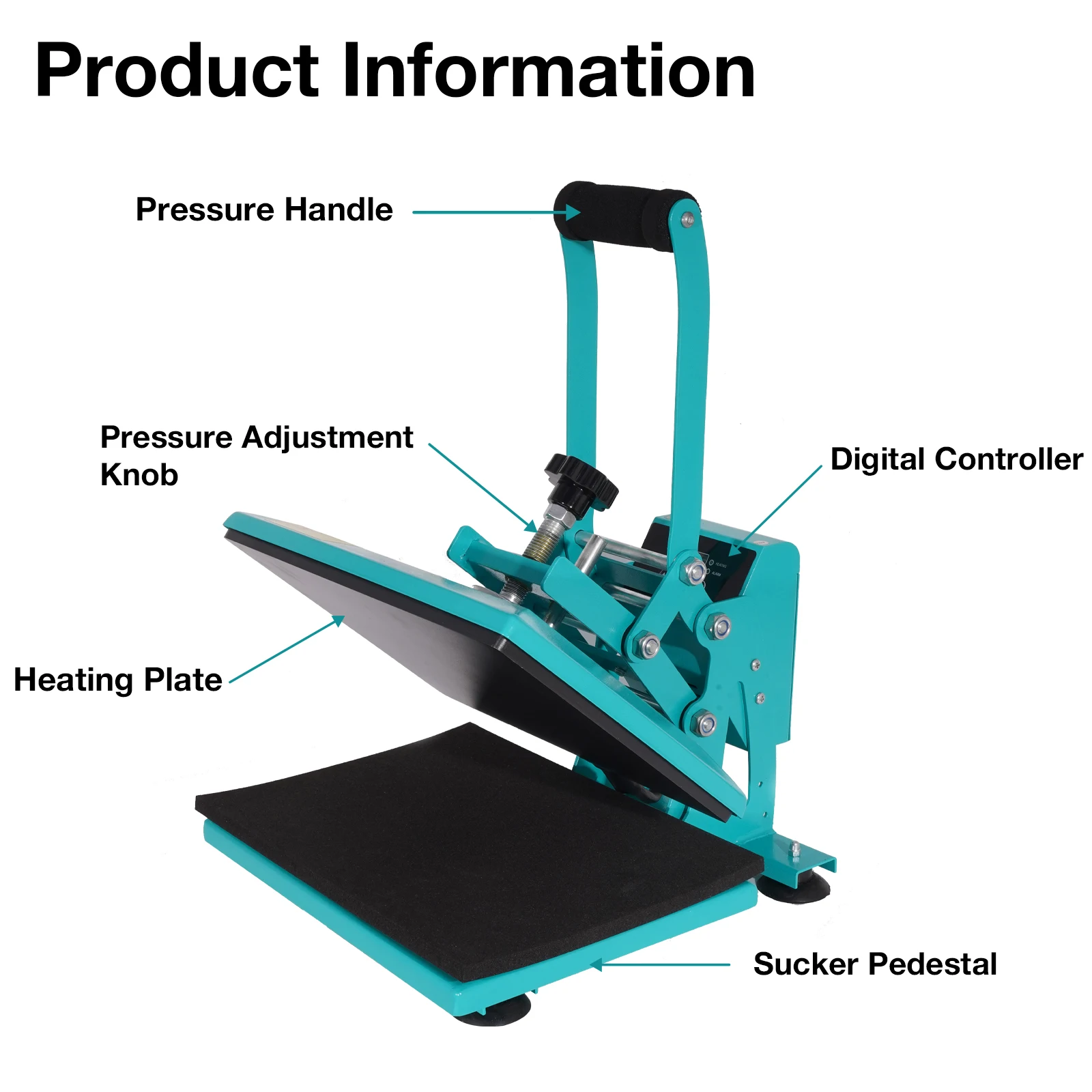 Mecolour 23x30 см термопресс для футболок