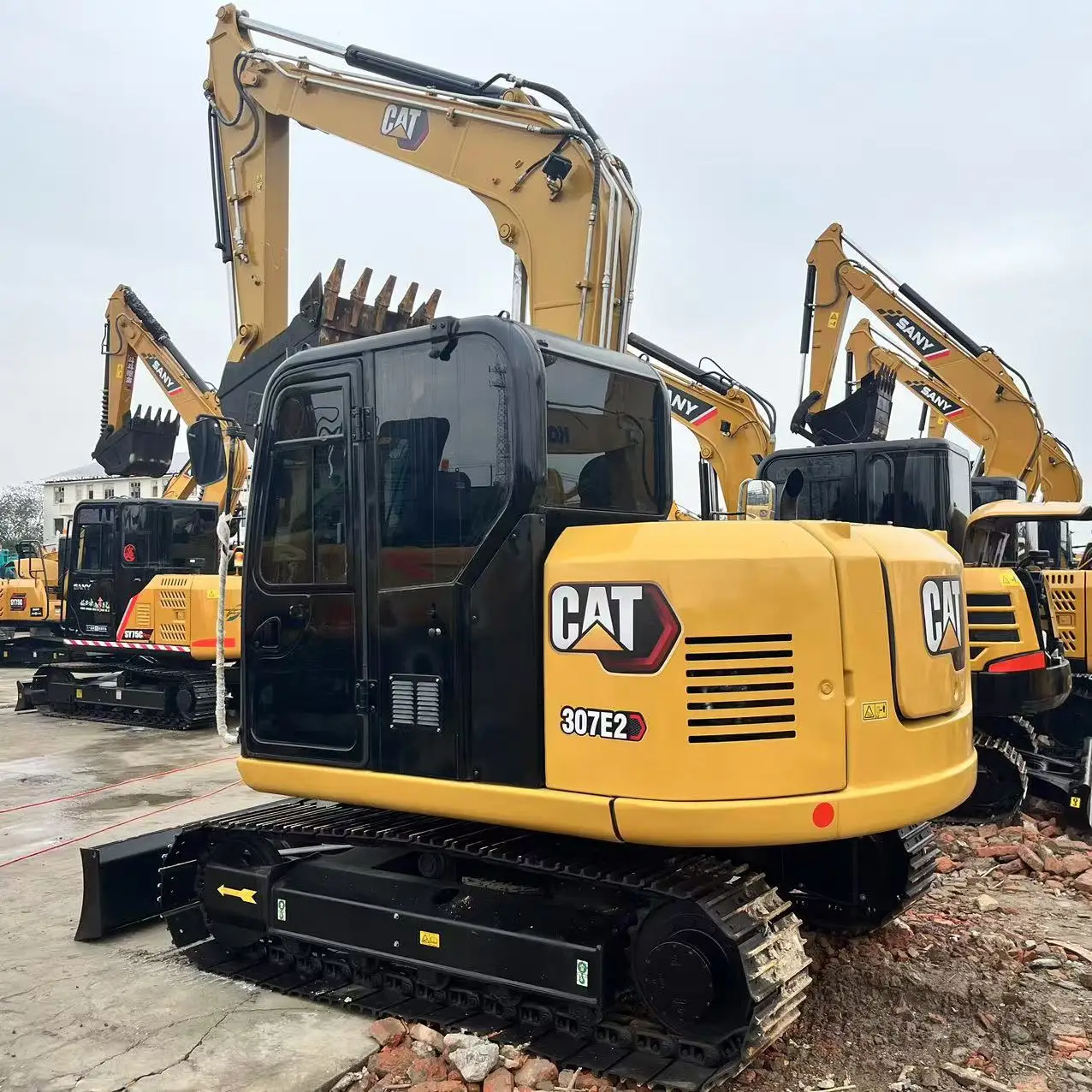 JAPAN б/у Cat 307E 307E2 бренд Caterpillar 7 тонн 306 307 308 экскаватор для кошек