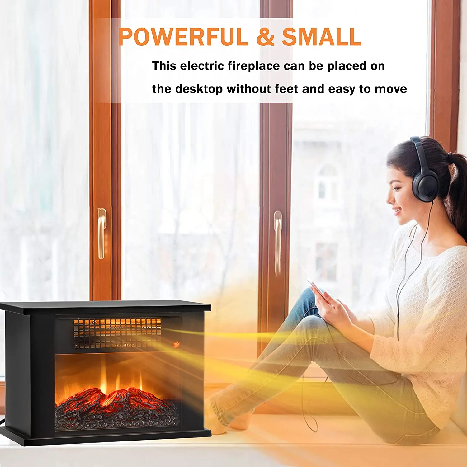 hot selling Elegant Infrared Decor Flame Indoor 1000W Artificial Electric Fireplace with Legs