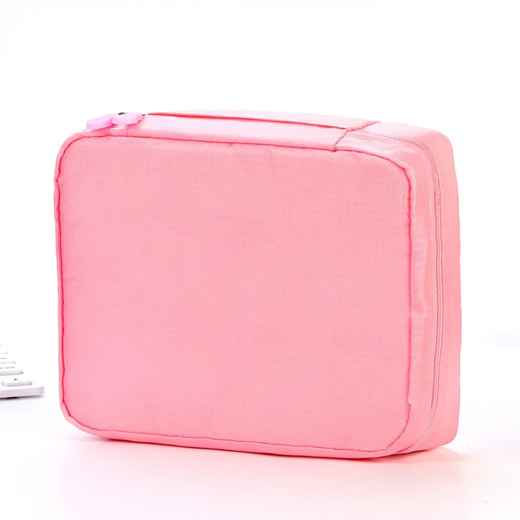 High Quality Multifunction Big Capacity Travel Organizer Make Up Cosmetic Bag With Zipper