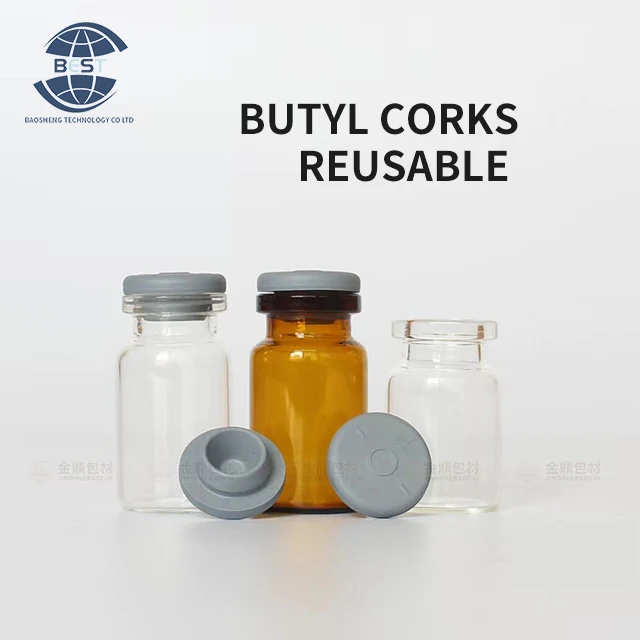 20mm brominated or chlorinated cillin bottle flat top butyl rubber stopper Suitable for all kinds of cillin bottles