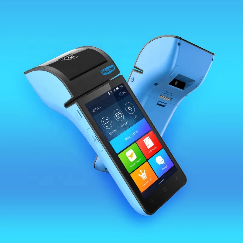 WISEASY P3 2 4G/5G wifi умный ручной pos для доставки продуктов высокое качество система android