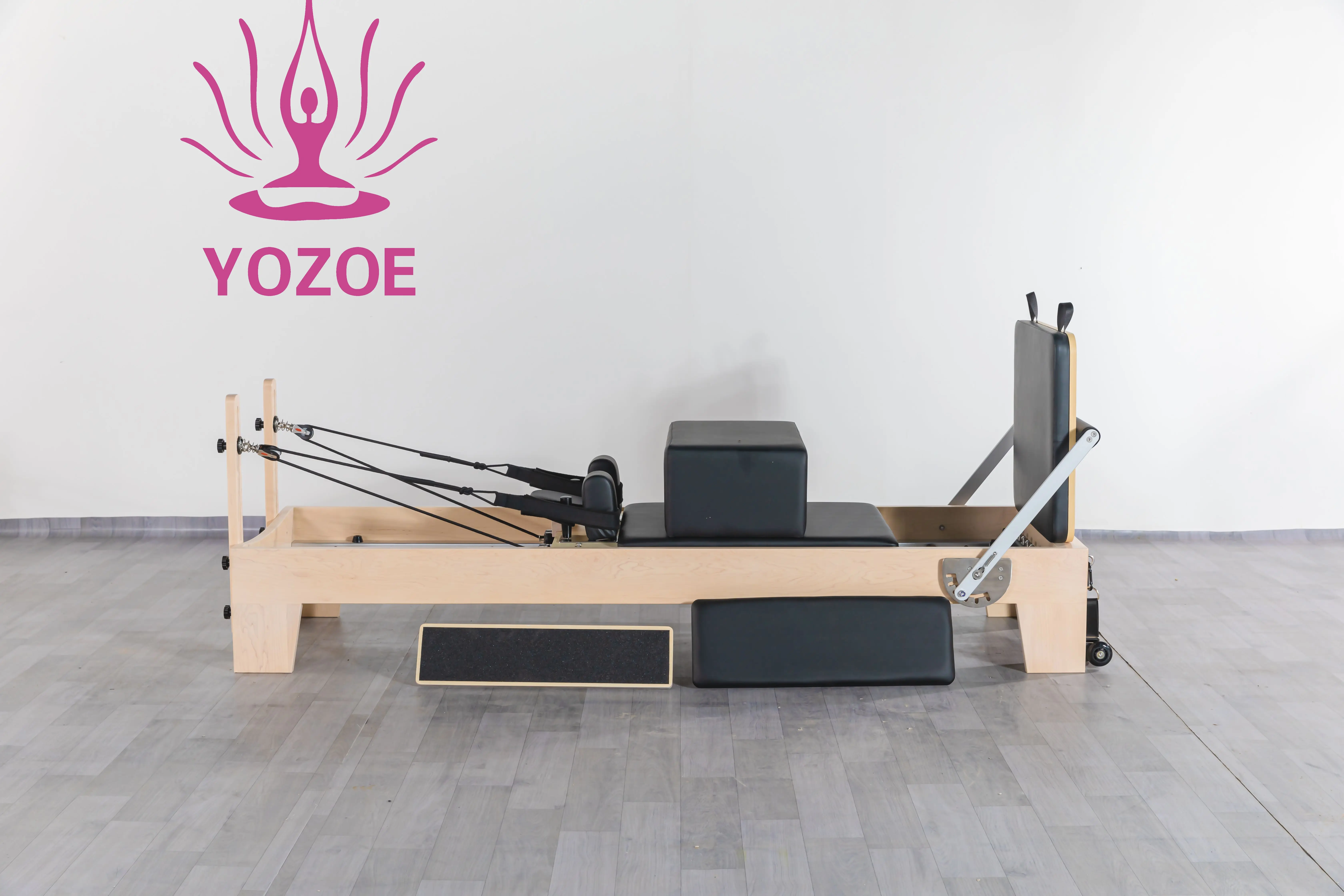 High Quality Pilates Studio Reformer White Maple Wood Reformer Pilates Equipment for Sale Gym Pilates Reformers