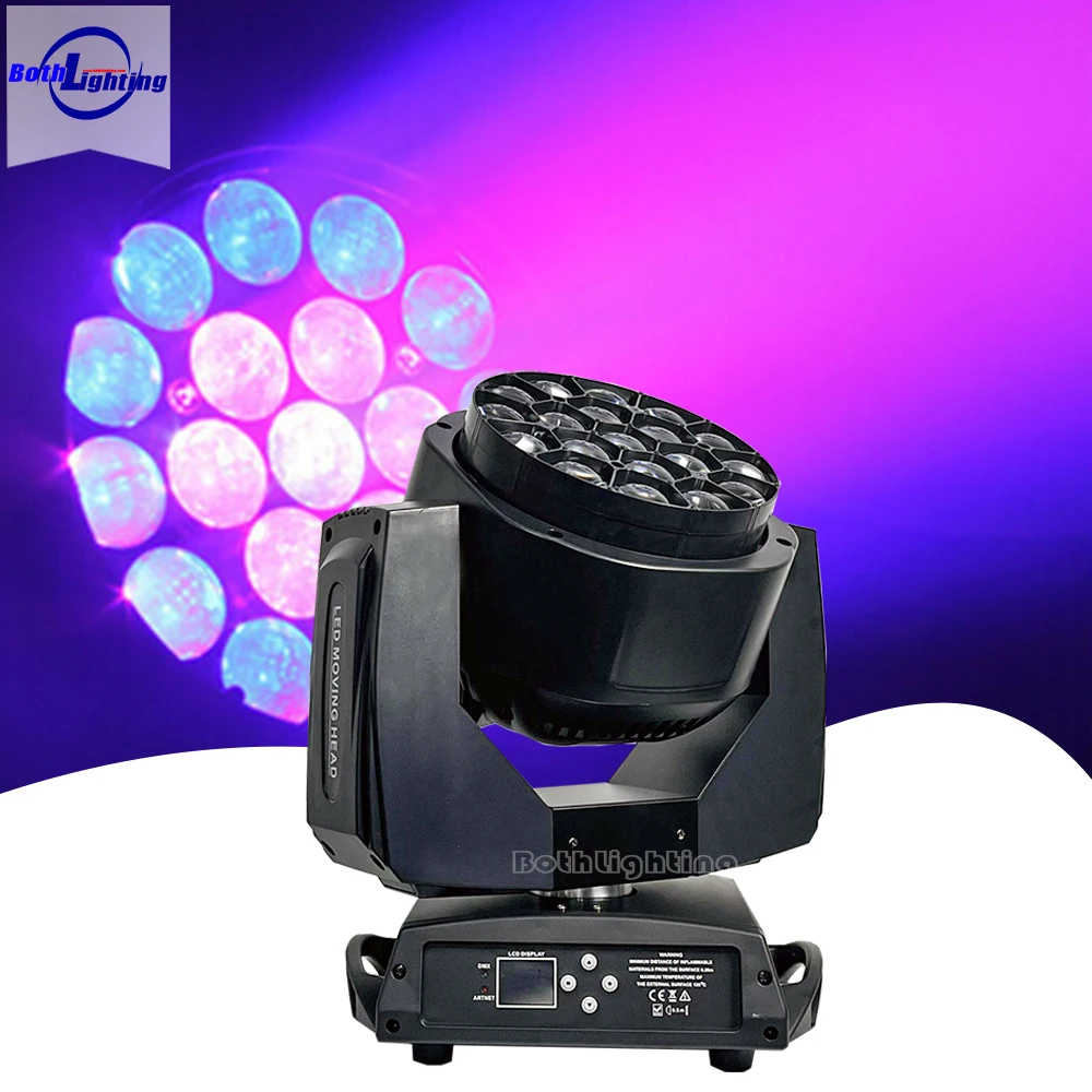 Bothlighting 450W 19x15w Bee Eye Pixel Led beam wash Moving Head Light sharpy light ZOOM and Rotation DMX 512