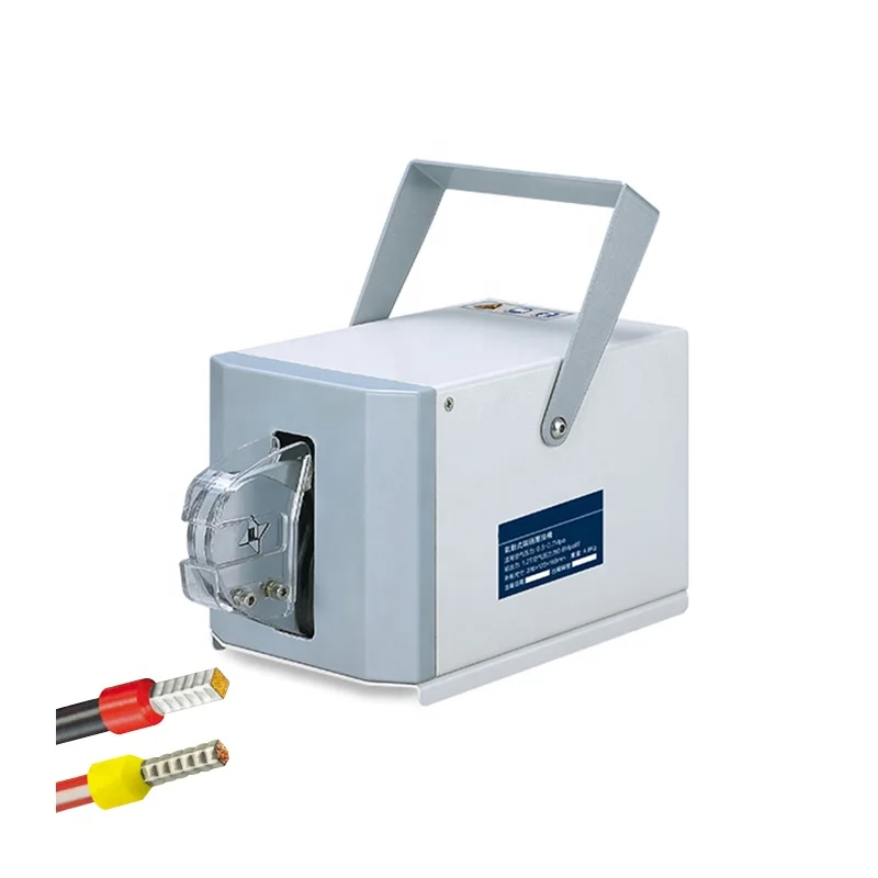 FEK-6-4 High Quality pneumatic pre insulation terminal crimping tool non-insulated cable lugs terminals crimp machine
