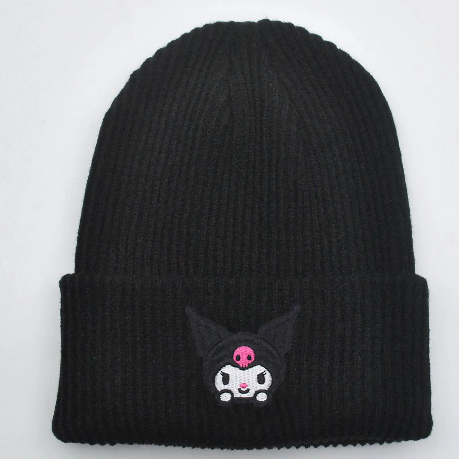 Kuromi Melody Cute Cartoon Embroidery Knitted Hat
