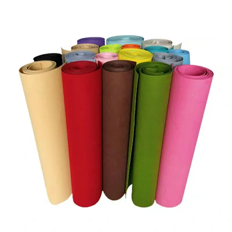 Color felt cloth with adhesive polyester needled non-woven non-woven fabric decoration wall sound insulation manual d iy black
