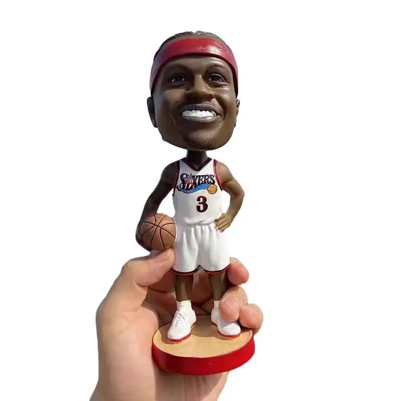 Promotion Custom Oem Made High Quality Sports Basketballer Sport 3d Bobblehead Figurine Custom basketball Bobble Head