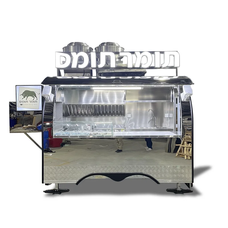UKUNG CE Approved Hot Dog Burger Trailer Concession Stand Food for Sale in EU Market Mobile Catering