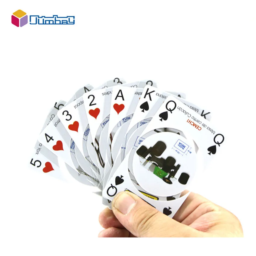 Customization transparent playing cards 9 of hearts new style lucid plastic playing card and tattoos