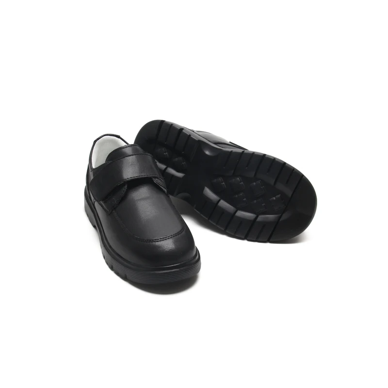 Back To School Black Shoes High Quality Teenage Boys And Girls Black Leather Shoes Students For School Performance Wearing