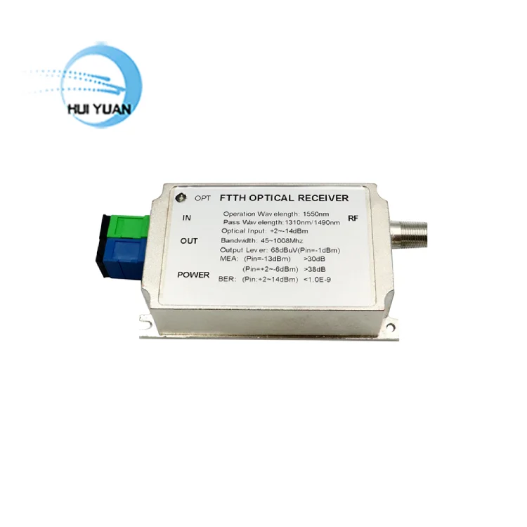 1550nm WDM Receiver Active Node Router Bandwidth 47-1008MHz for CATV Optical Fiber Receiver for FTTH GPON