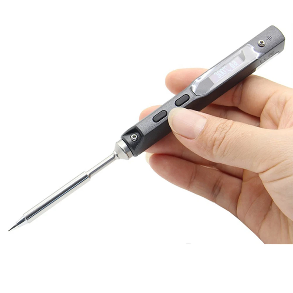 Программируемый портативный мини-паяльник TS100 оригинальный цифровой OLED-дисплей 65 Вт для USB-интерфейса