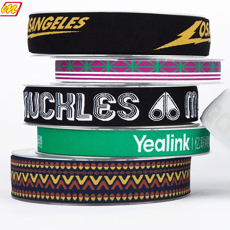 High Elasticity Soft Custom Jacquard Logo Underwear Elastic Waistband