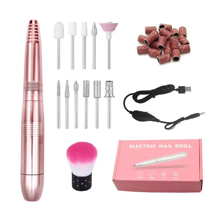 
OEM own brand mini portable usb electric strong e file machine salon professional manicure pedicure nails master nail drill 