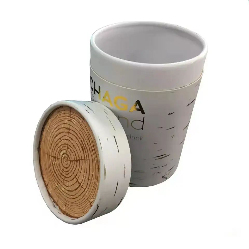 Китайские поставщики, Золотой логотип, штамповка, размер под заказ, бумажная упаковка для чая с крышкой