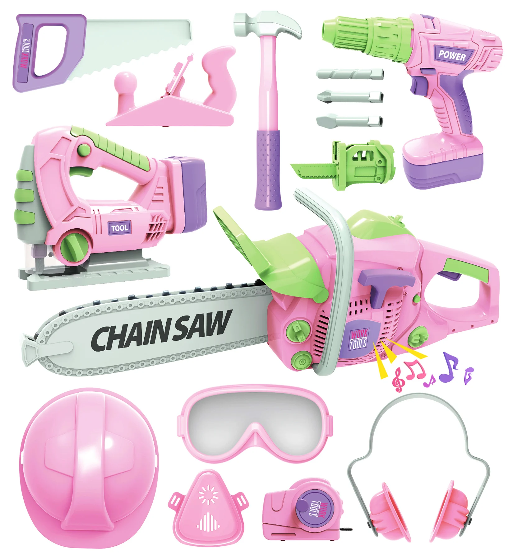 Обучающий набор инструментов STEM для дошкольного малыша с электрической игрушкой, ящик для инструментов, ролевые игры, строительные игрушки, инструменты для детей, подарок