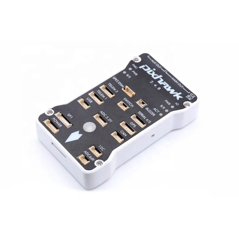 YLY Pixhawk PX4 PIX 2.4.8 32 Bit Flight White Shell Controller Autopilot with 4G SD Safety Switch Buzzer PPM I2C arduplane Car